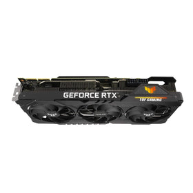 ASUS TUF RTX 3090 OC Edition side profile highlighting robust chassis.