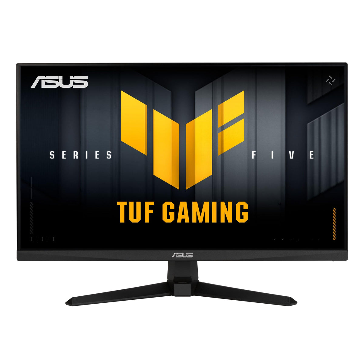ASUS TUF VG249QM5A front view with slim bezel for immersive, high-refresh gaming