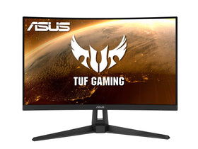 ASUS TUF VG27VH1B sleek black design fits modern desks