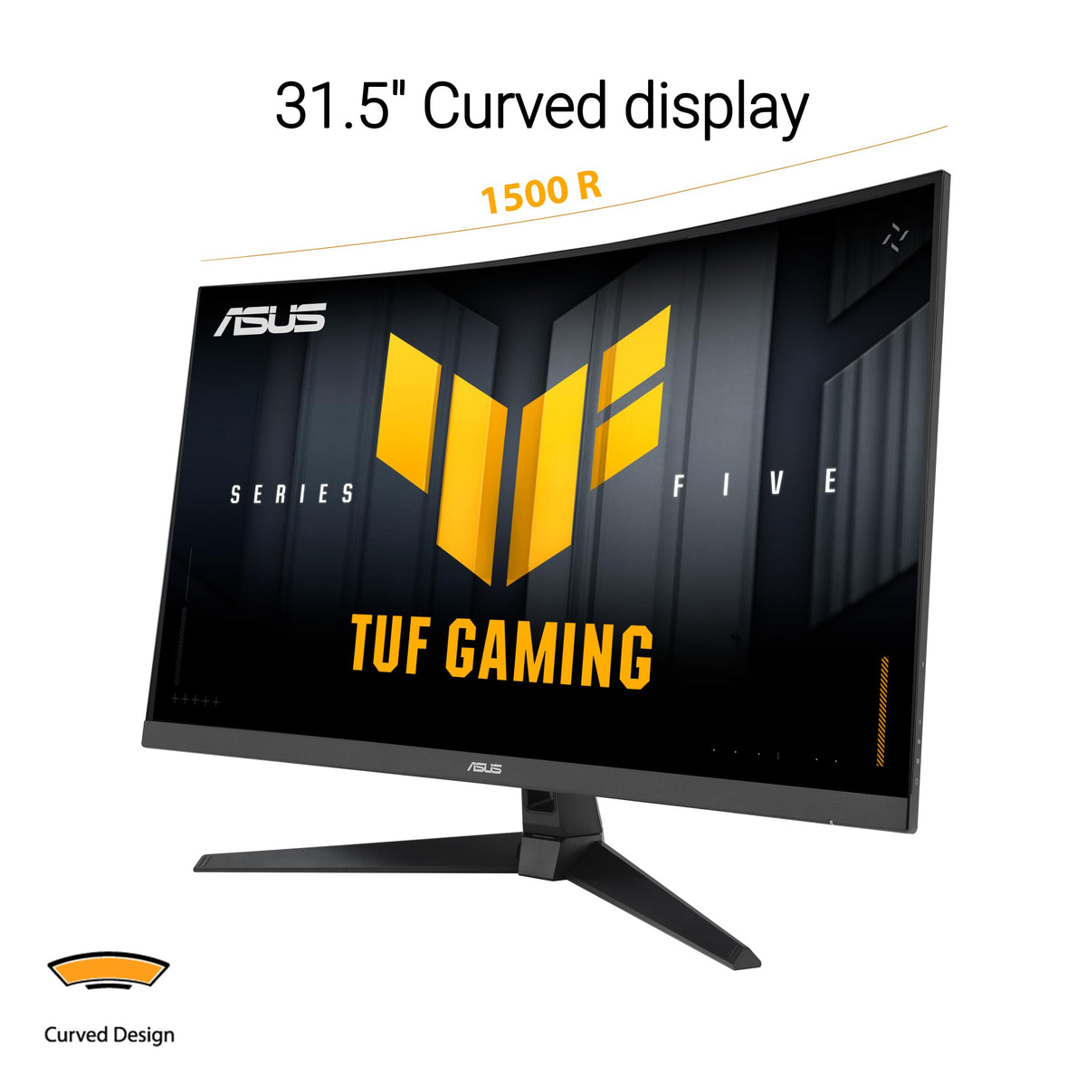 Full HD 1080p panel detail on ASUS TUF VG32VQM5AZ for sharp action