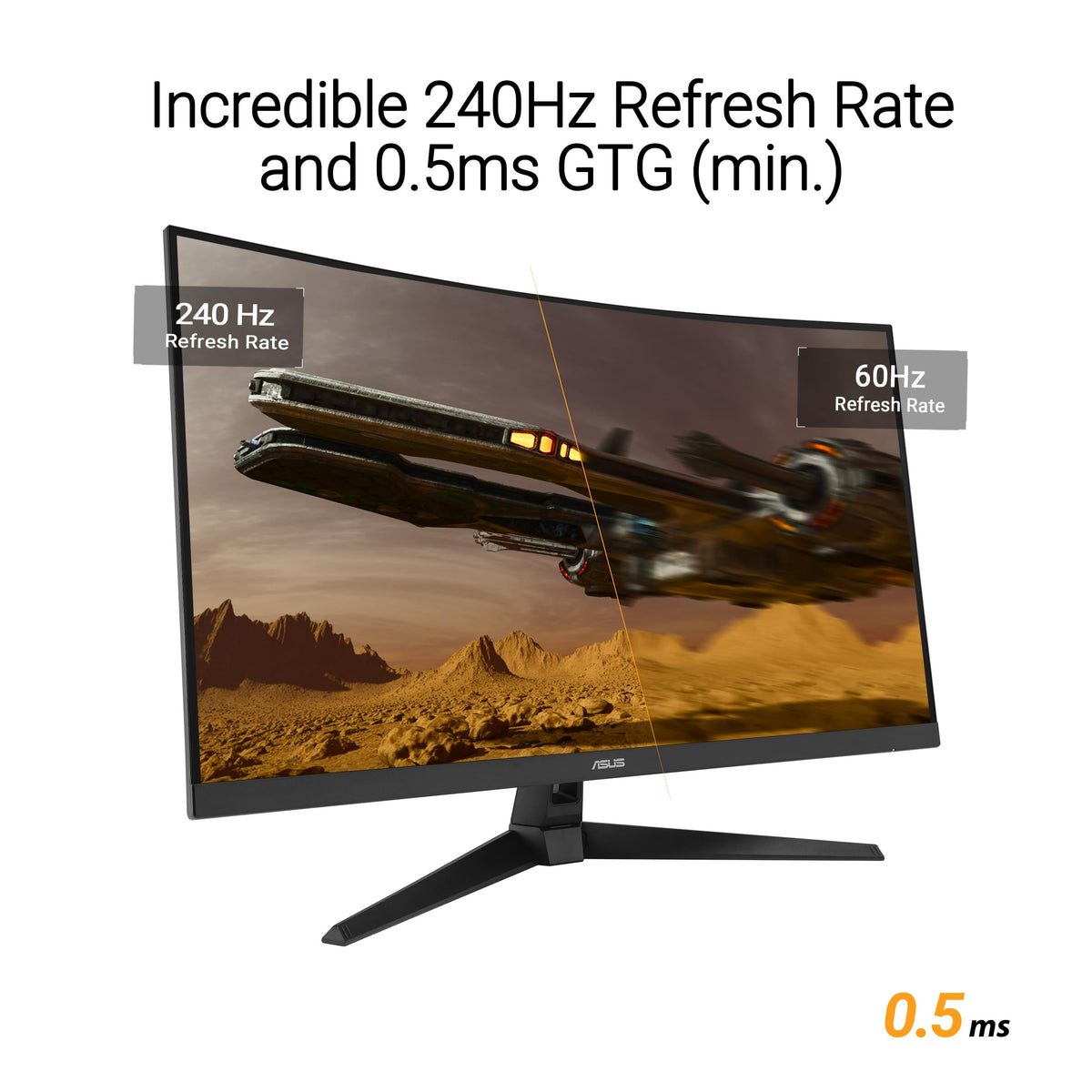 Overclocked 240Hz refresh on ASUS TUF VG32VQM5AZ for smooth motion