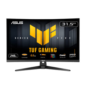 ASUS TUF VG32VQM5AZ 32-inch curved monitor seen from front for immersive gaming