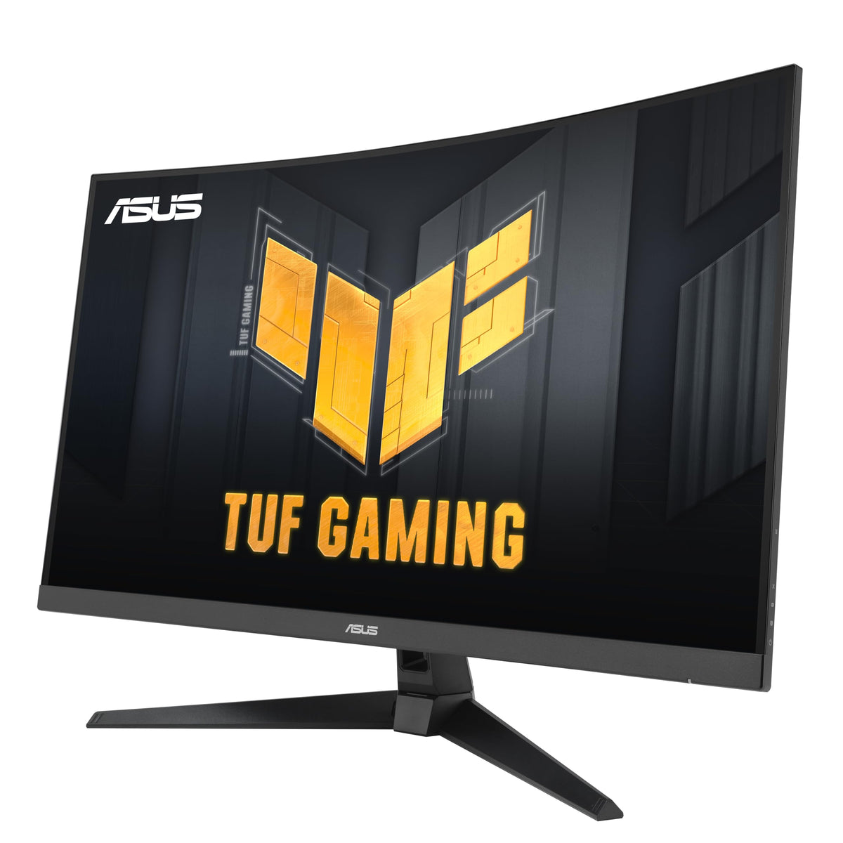Box contents for ASUS TUF VG32VQM5AZ with cables and quick start guide