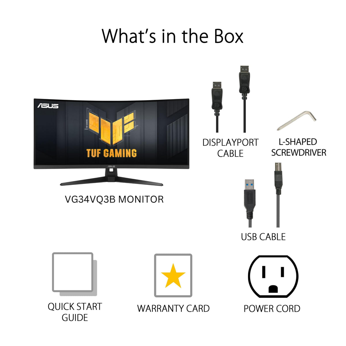ASUS TUF VG34VQ3B FreeSync Premium for tear-free gaming potential