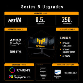 ASUS TUF VG34WQML5A ultrawide curved display offers expansive field of view.