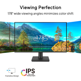 ASUS VA249HG IPS 178° wide view delivers consistent colors from any seat