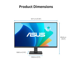 ASUS VA249QG built in speakers save desk space.