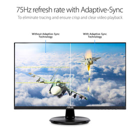 ASUS VA24DQ VESA compatibility for easy wall mounting