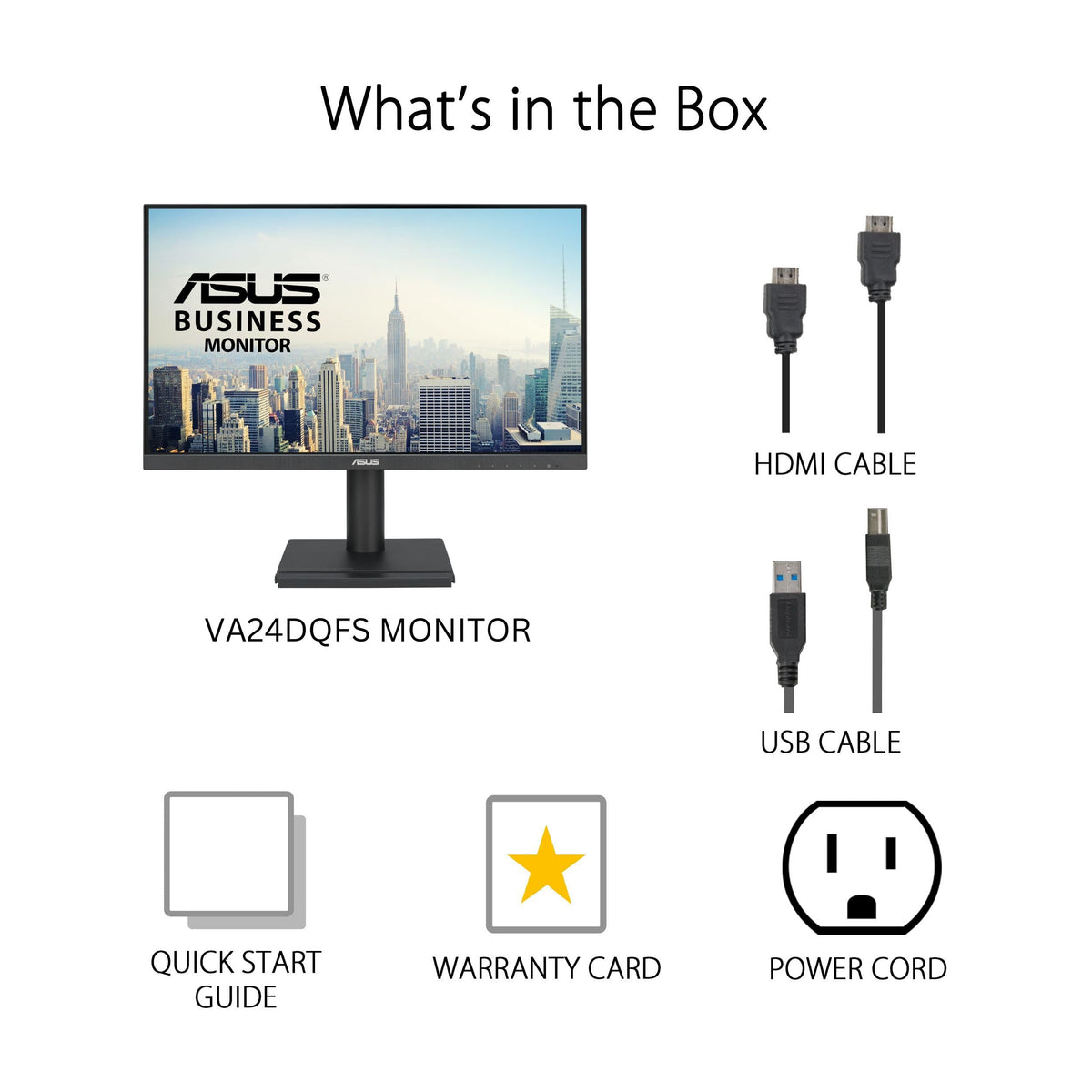 ASUS VA24DQFS Flicker-Free and Low Blue Light promote comfortable viewing.