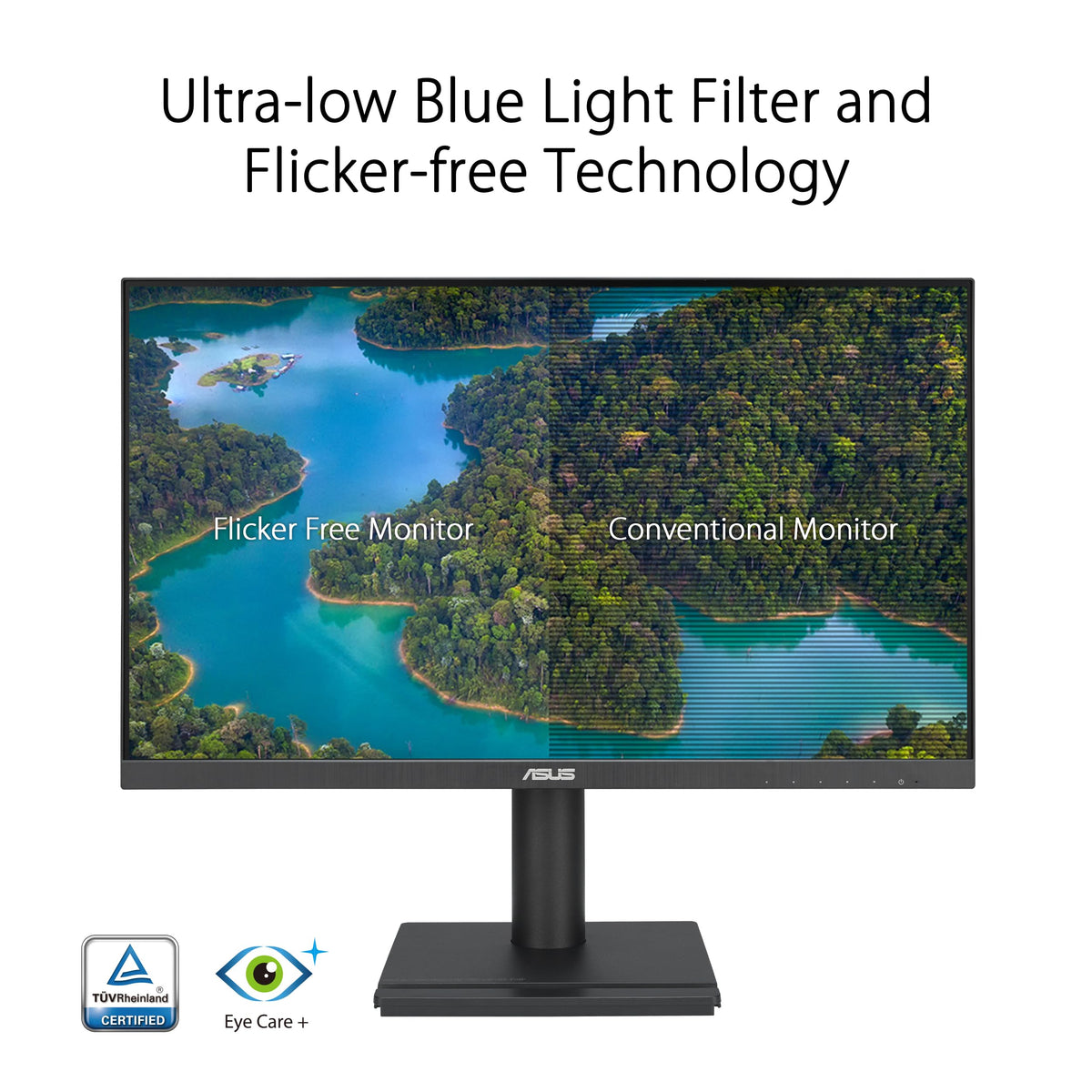ASUS VA24DQFS rich HDMI DP VGA connections for versatile setups.