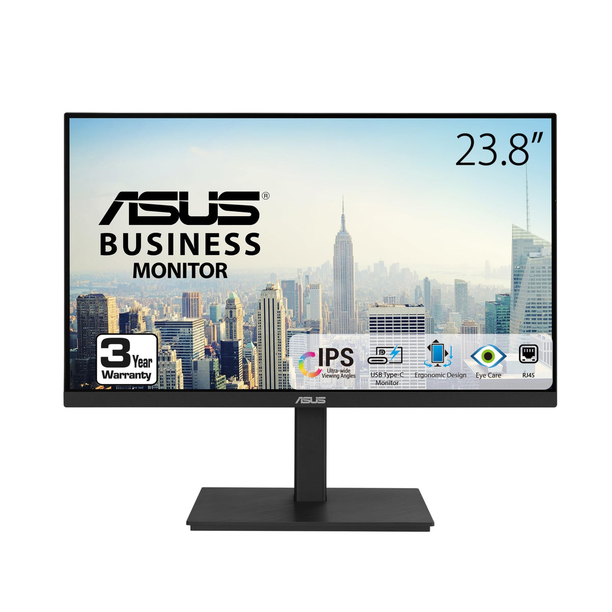 ASUS VA24ECPSN frameless IPS panel offering wide viewing angles for group work