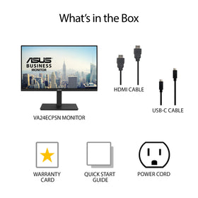 ASUS VA24ECPSN VESA mount-ready for flexible installation