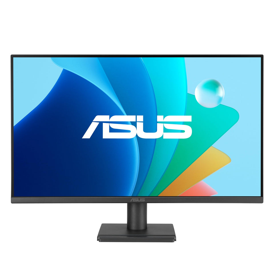 ASUS VA279HG front view highlighting a 27-inch IPS panel for vivid work visuals.