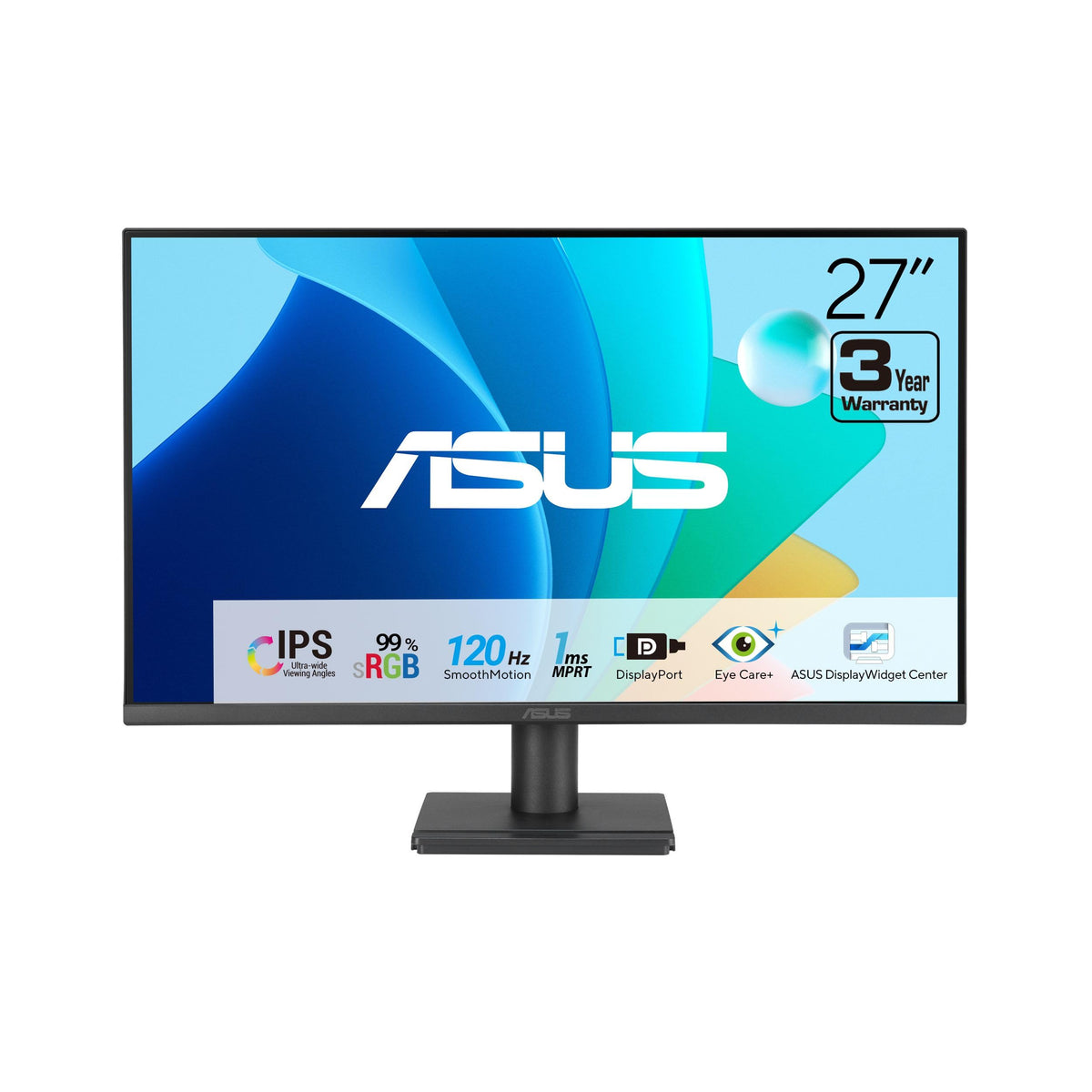 ASUS VA279QG 27-inch FHD IPS display offers wide viewing angles for work and study.
