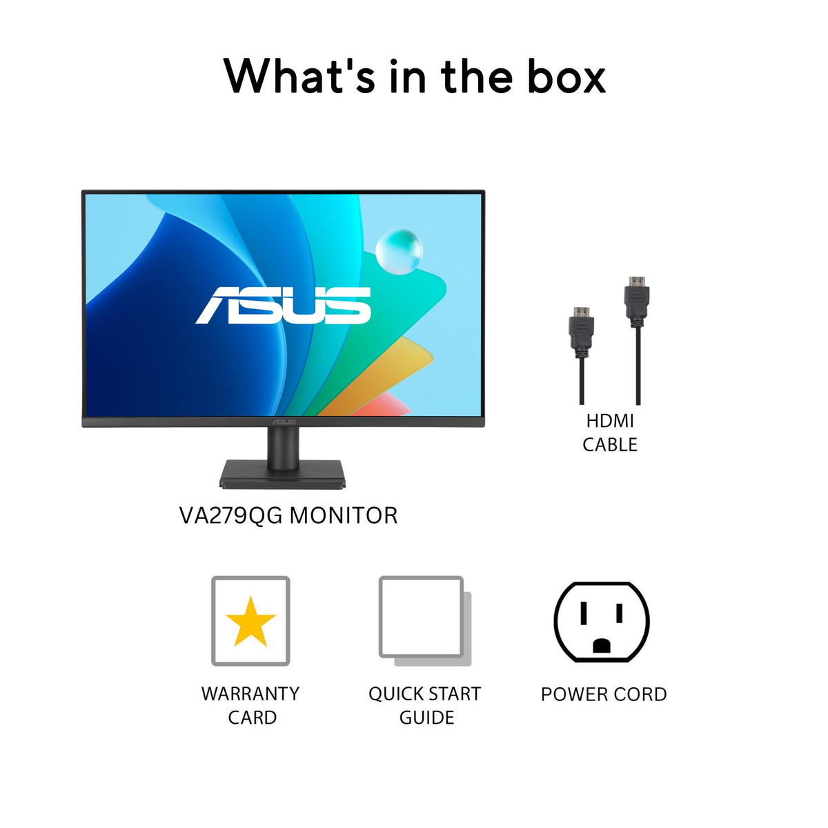 ASUS VA279QG built-in speakers enhance multimedia without extra gear.