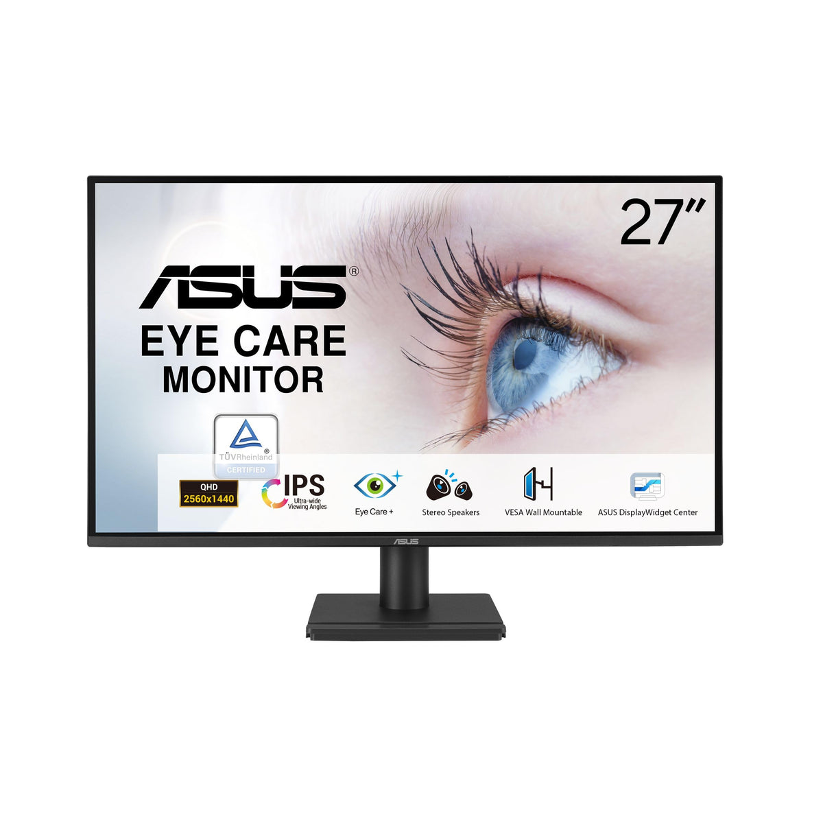 ASUS VA27AQ 27-inch WQHD IPS display delivers vivid colors for design work