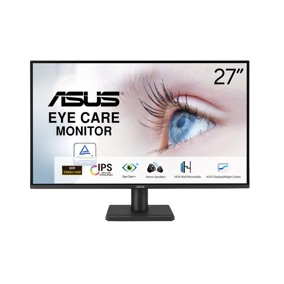 ASUS VA27AQ 27-inch WQHD IPS display delivers vivid colors for design work