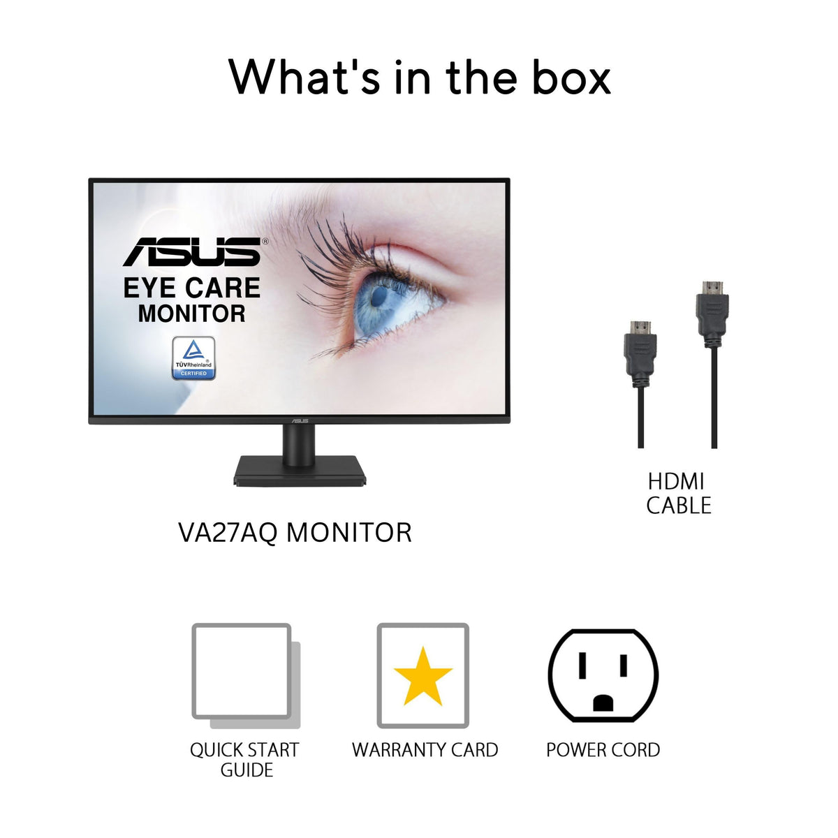 ASUS VA27AQ ideal for multi-monitor setups and clutter-free desks