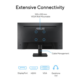 ASUS VA27AQ integrated phone stand keeps notifications in view