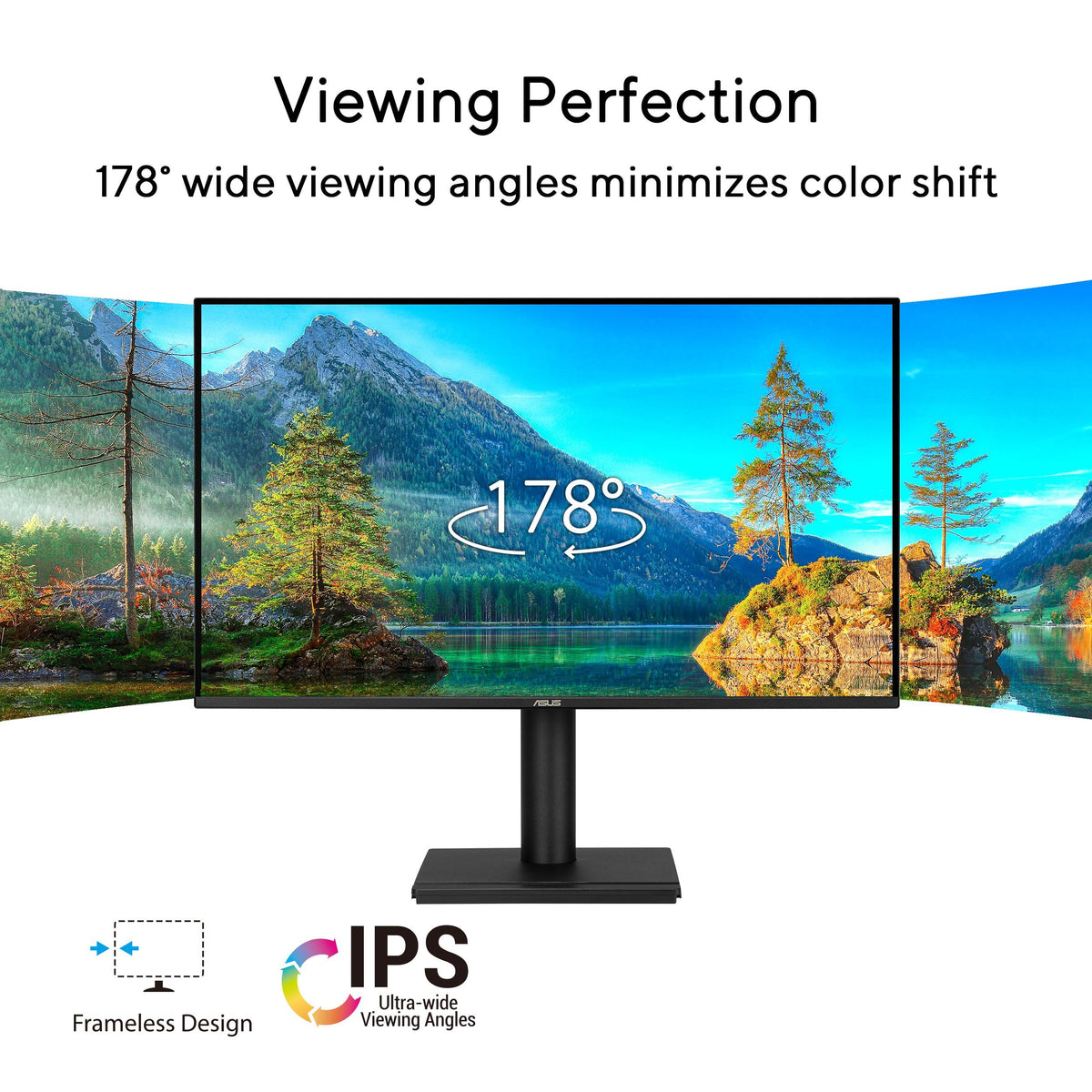 ASUS VA27AQSE 2560x1440 QHD display delivers crisp visuals for work and media.