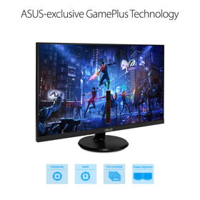 ASUS VA27DQ frameless design enhances desk aesthetics and space