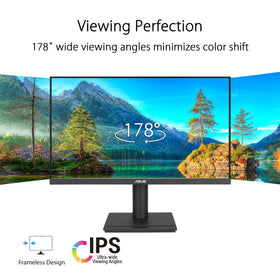 ASUS VA27DQFS 100Hz 1ms motion for smooth visuals and responsive tasks