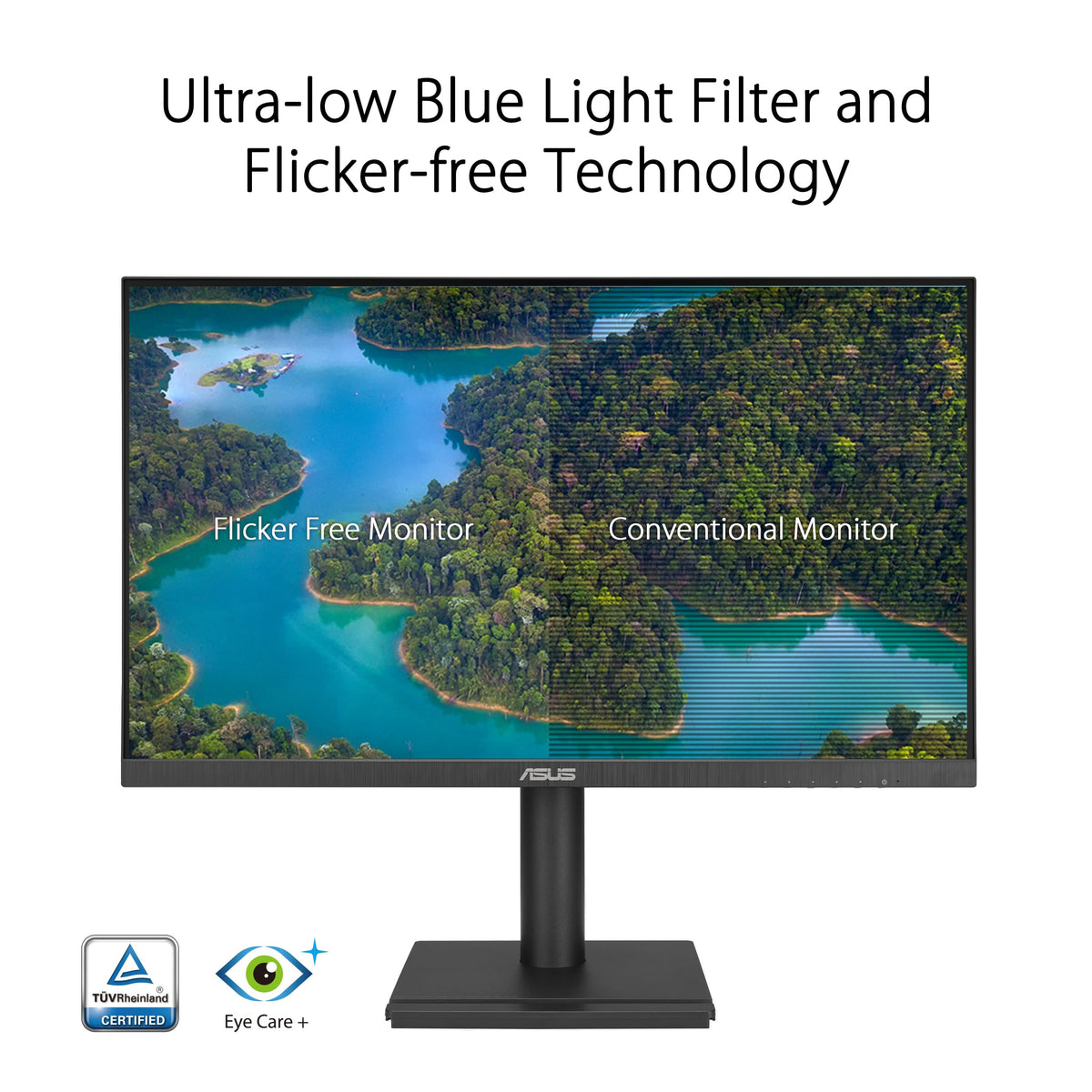 ASUS VA27DQFS multiple inputs including HDMI, DisplayPort, VGA for versatile setup