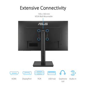 ASUS VA27DQFS VESA-mountable for space-saving installation