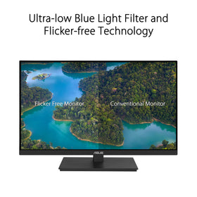 ASUS VA27ECPSN versatile ports include DisplayPort and HDMI for flexible connections