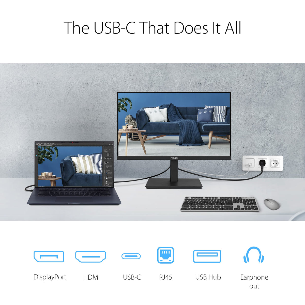 ASUS VA27ECPSN eye-care features reduce strain during long sessions