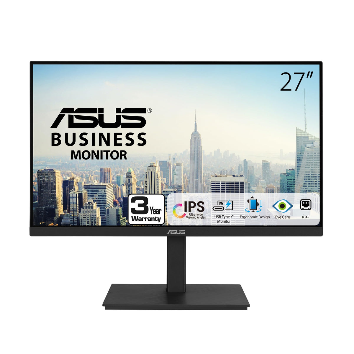 ASUS VA27ECPSN frameless IPS panel offers wide viewing angles for sharp images