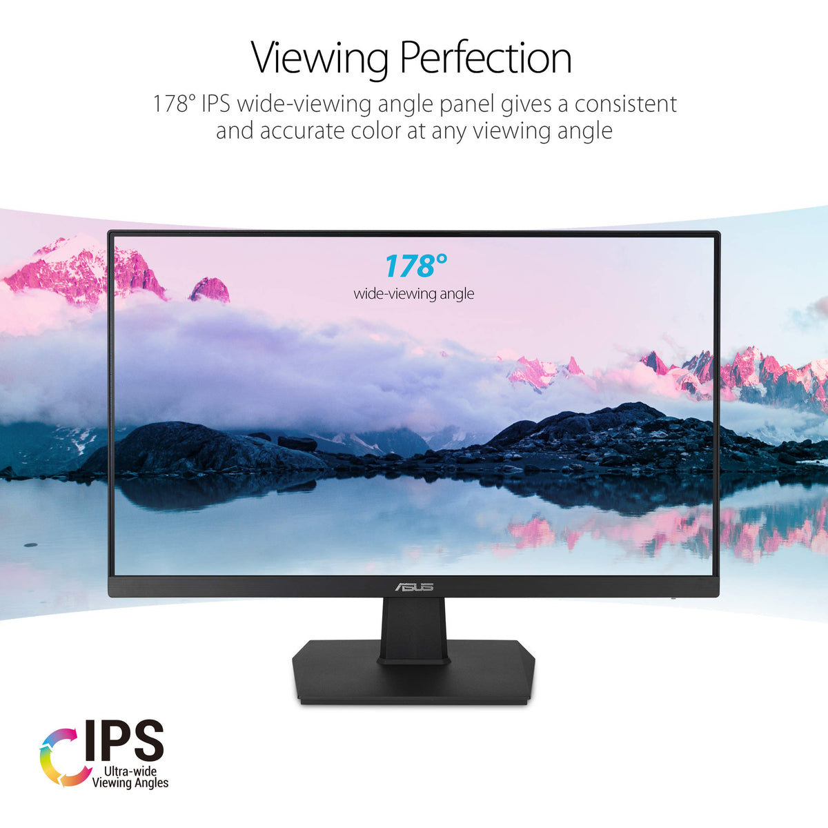 ASUS VA27EHE adaptive-sync at 75Hz provides smooth, fluid video.