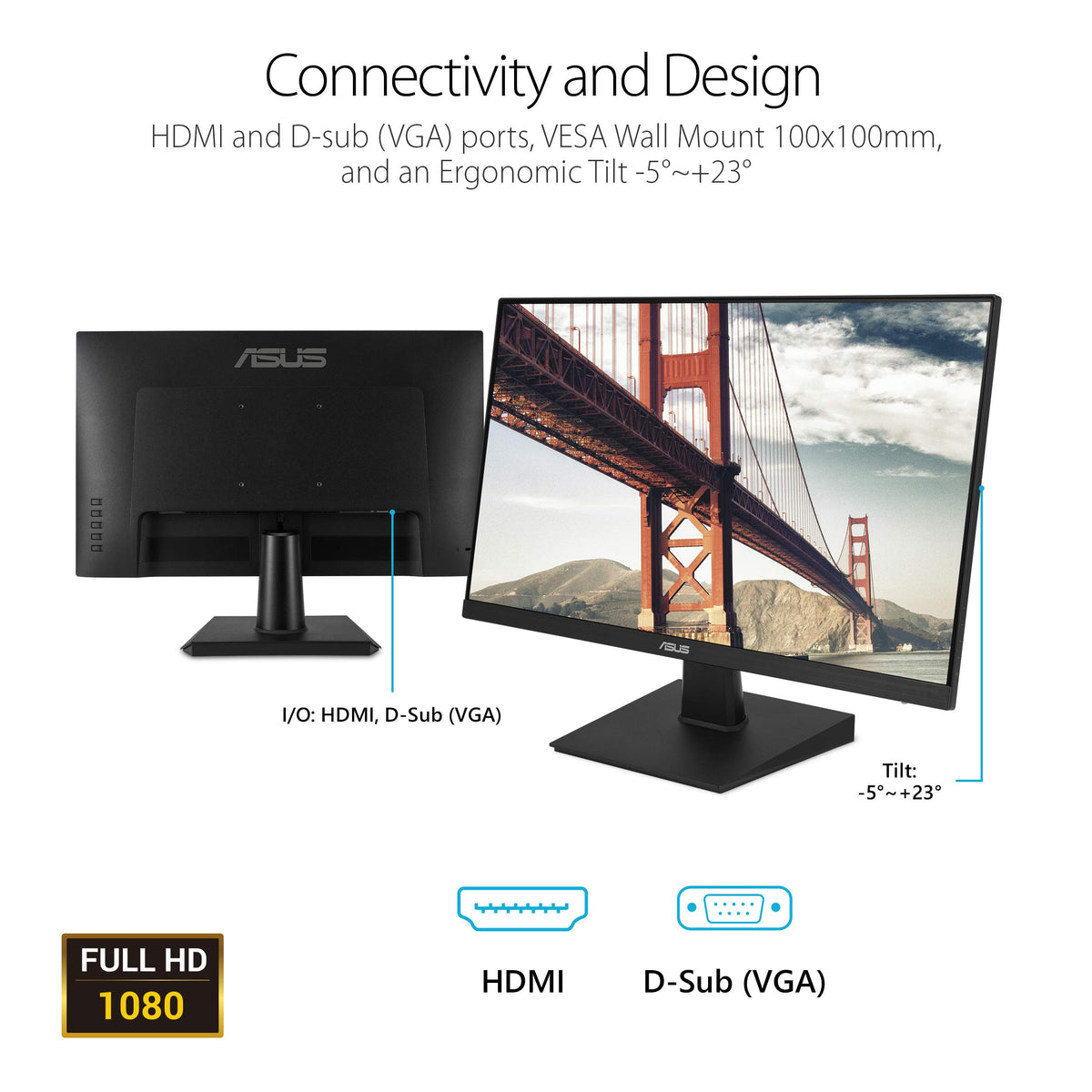 ASUS VA27EHE includes one-month Adobe Creative Cloud access.
