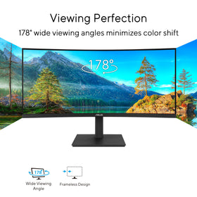 ASUS VA34VCPSR curved-34-inch-display provides immersive multitasking experience.
