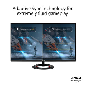 ASUS VG249Q3R ELMB close-up illustrating fast 1 ms response and motion clarity