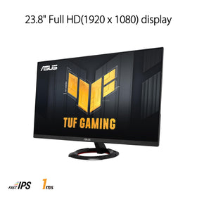 ASUS VG249Q3R side profile highlighting compact footprint