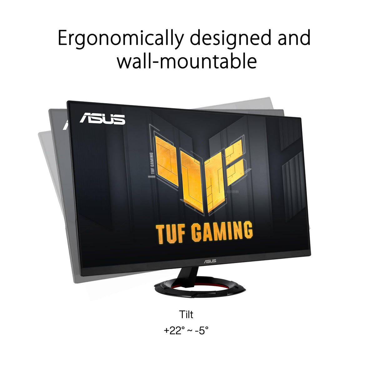 ASUS VG249Q3R stand and base offering stable support for long games
