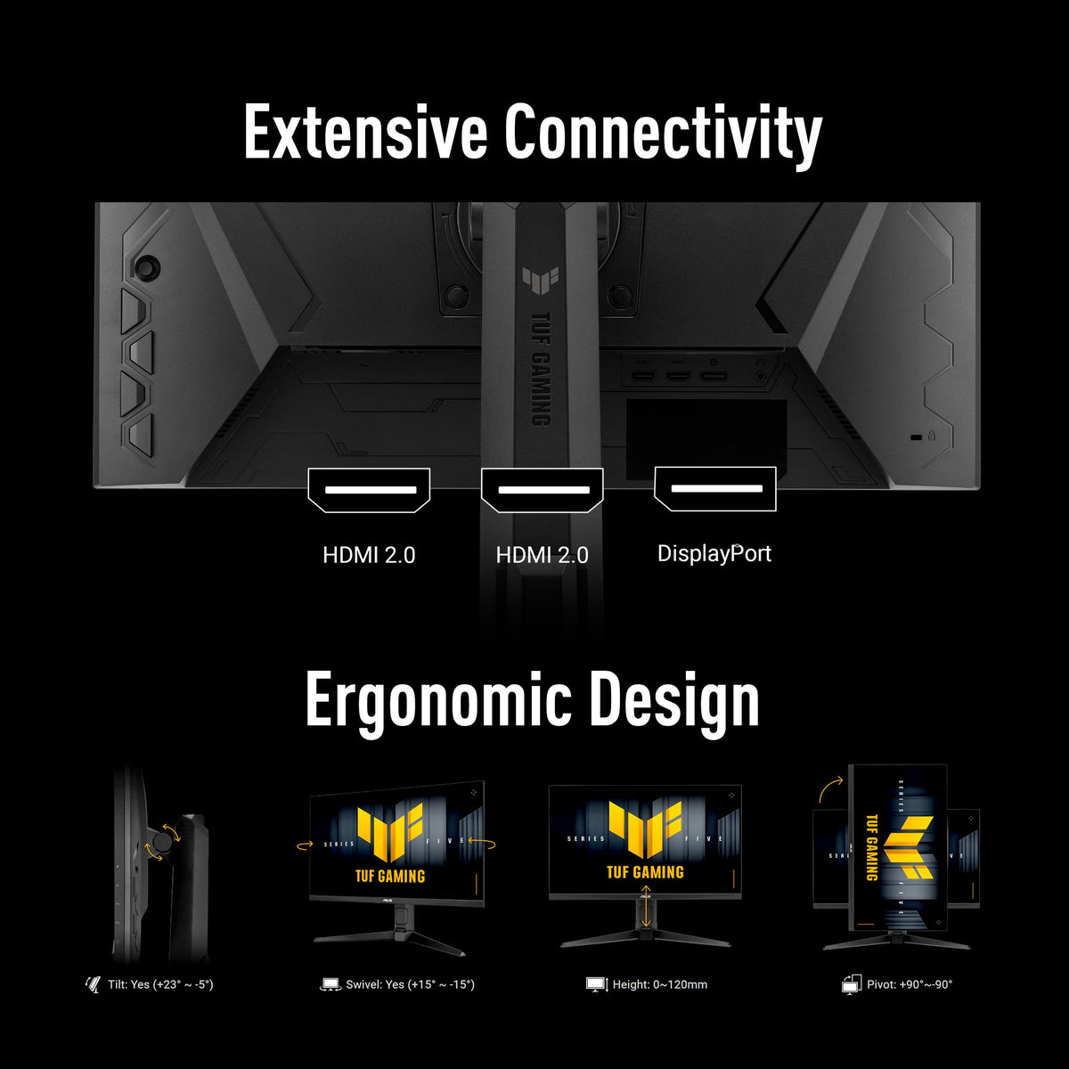 ASUS VG259QMRL5A ELMB SYNC reduces blur during rapid action scenes.