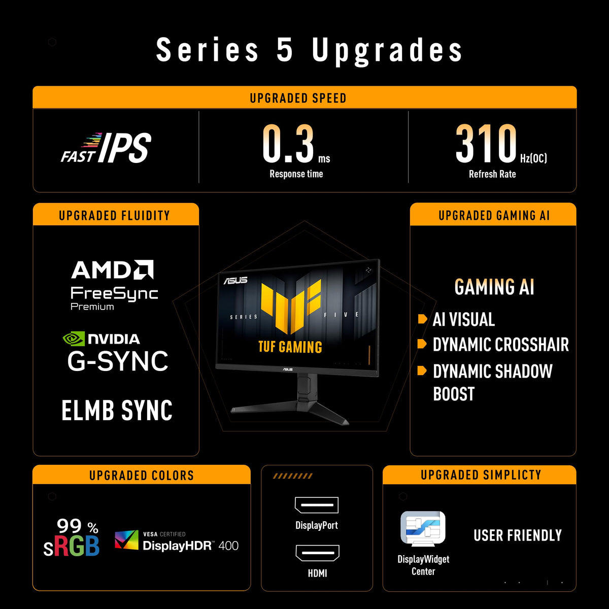 ASUS VG259QMRL5A stand height-adjust demonstrates ergonomic positioning during long sessions.
