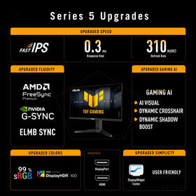 ASUS VG259QMRL5A stand height-adjust demonstrates ergonomic positioning during long sessions.