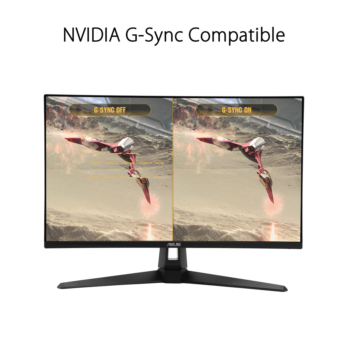 ASUS VG27AQ1A G-SYNC Compatible badge enables tear-free gameplay
