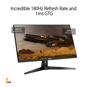 ASUS VG27AQ3A back ports view for easy cable setup