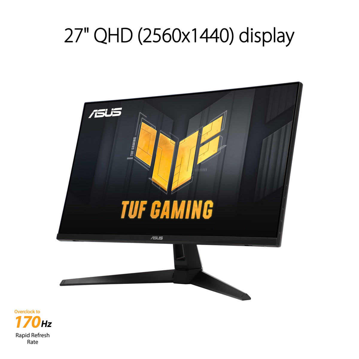 ASUS VG27AQA1A angled setup ready for competitive gaming sessions