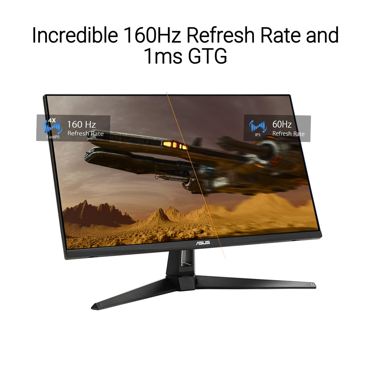 ASUS VG27UQ1A 160Hz fast refresh enables smooth action in competitive titles