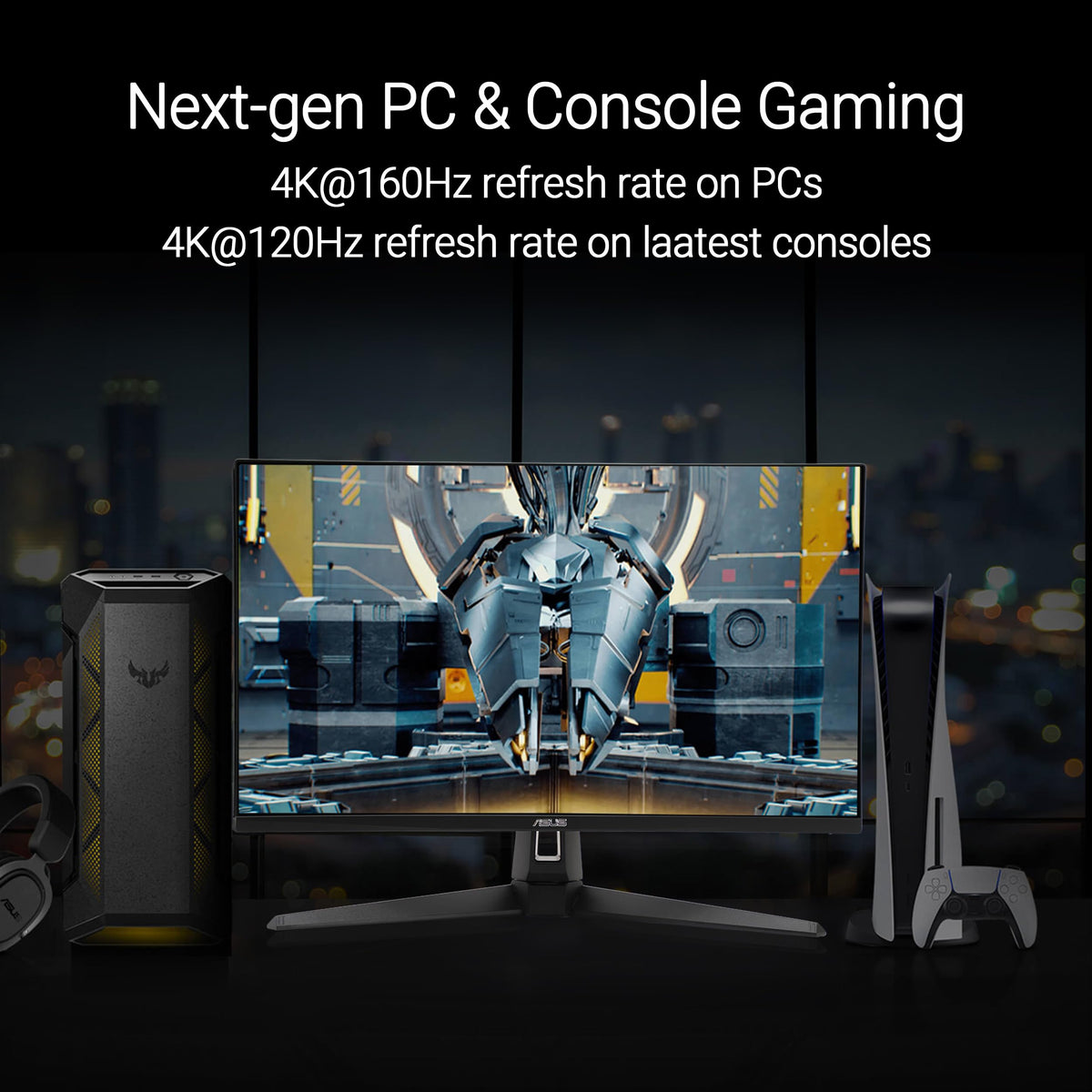 ASUS VG27UQ1A 95% DCI-P3 color coverage delivers vibrant, cinema-like colors
