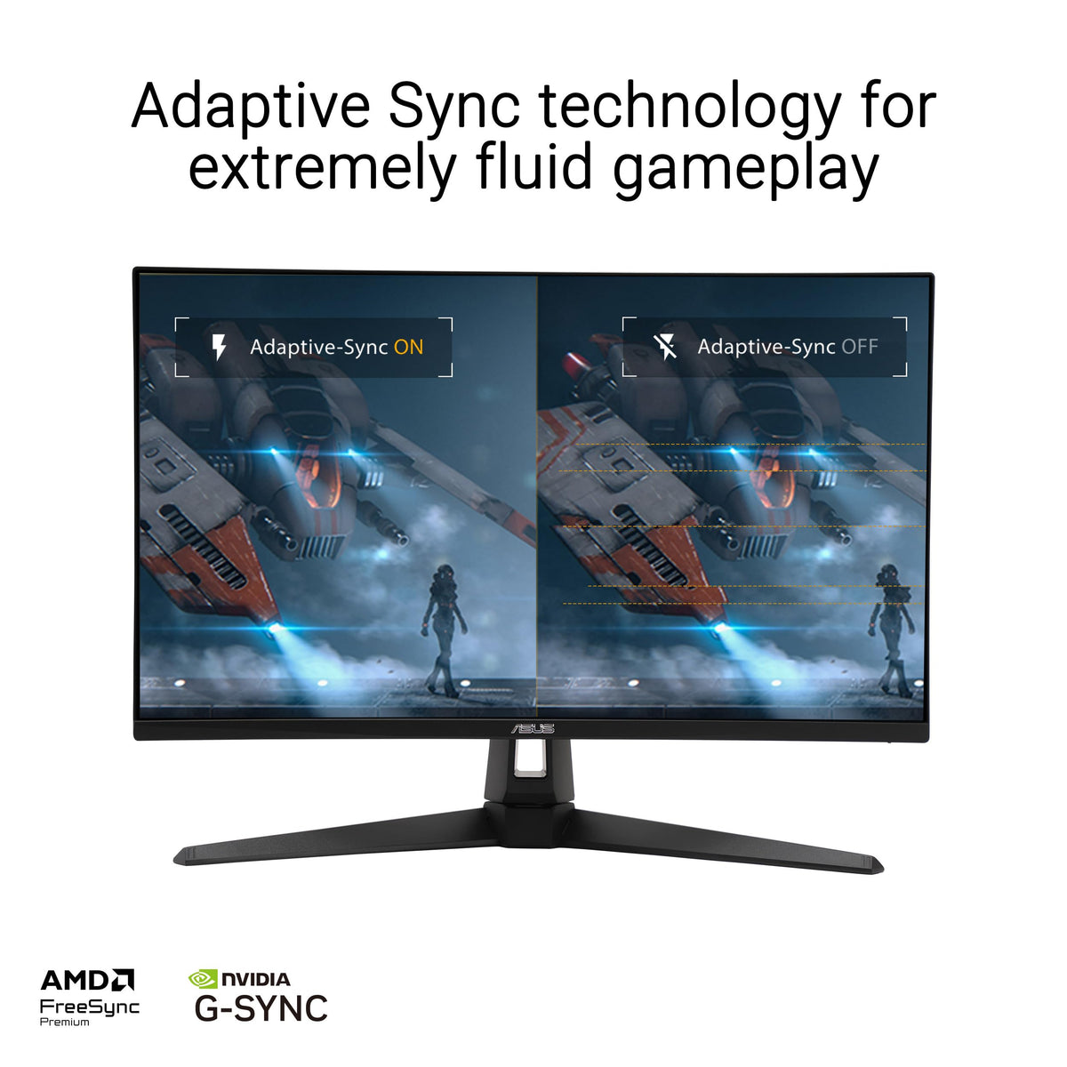 ASUS VG27UQ1A ELMB Sync reduces ghosting for sharp motion during play