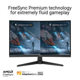 ASUS VG27VQM1B ELMB technology close-up minimizes motion blur