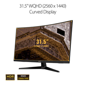 ASUS VG32VQ1B 1ms response with ELMB for reduced ghosting during fast action