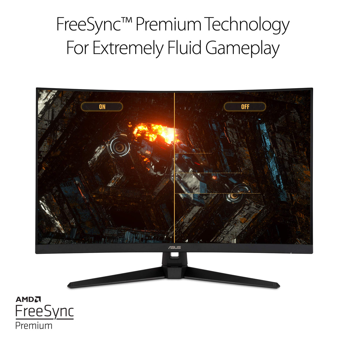 FreeSync Premium via DP/HDMI keeps frames smooth and tearing-free