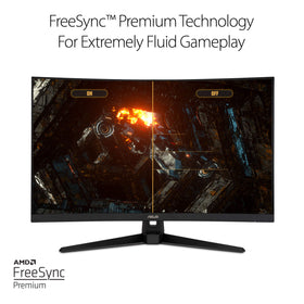 FreeSync Premium via DP/HDMI keeps frames smooth and tearing-free
